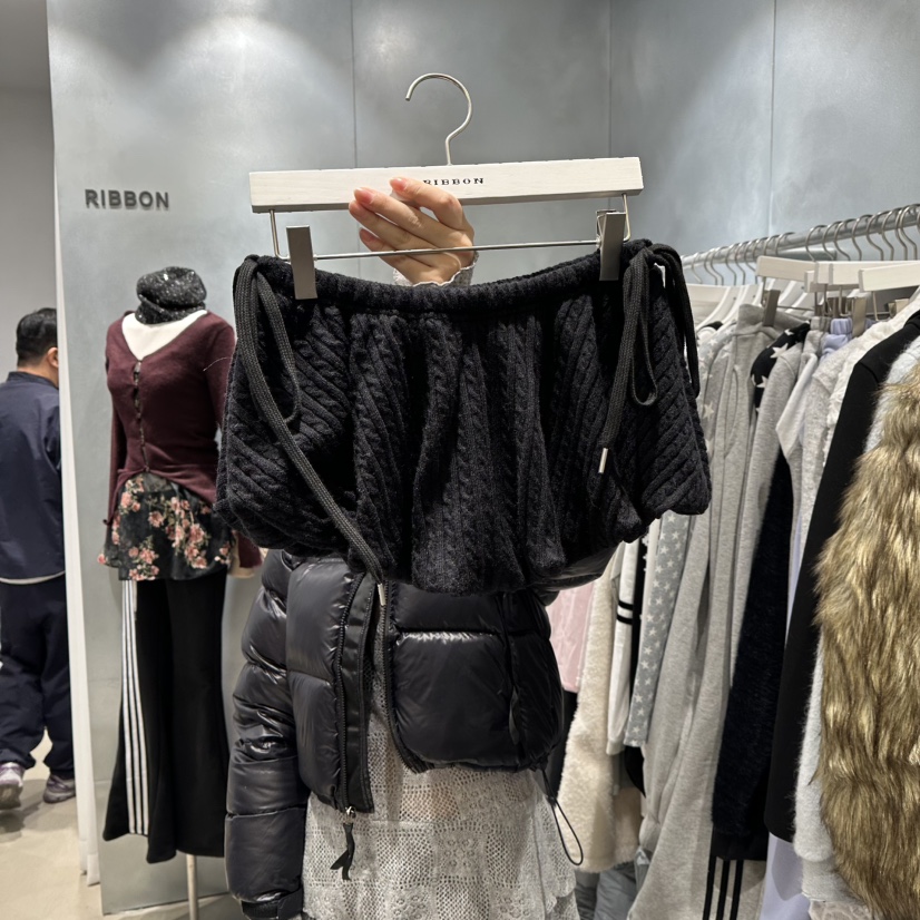 RIBBON韓國直郵㊣女士新品25秋冬推薦職業時尚人氣熱賣短裙RIBBON短裙圖色3