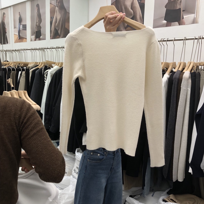 MOI-A韓國直郵㊣女裝新品人氣休閑職業推薦熱賣25秋冬毛衣MOI-A毛衣