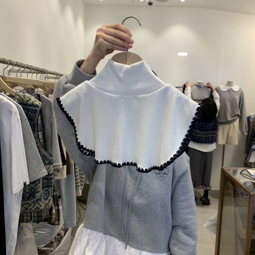 TAN&COMO東大門㊣代購女裝新品真品職業人氣25秋冬假領tan-COMO假領