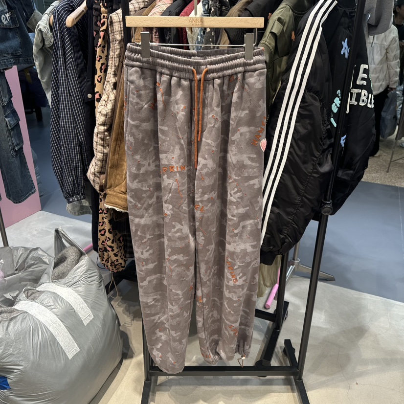 ANNA-P韓國直郵㊣女裝新品人氣推薦真品熱賣時尚休閑褲迷彩ANNA-P休閑褲