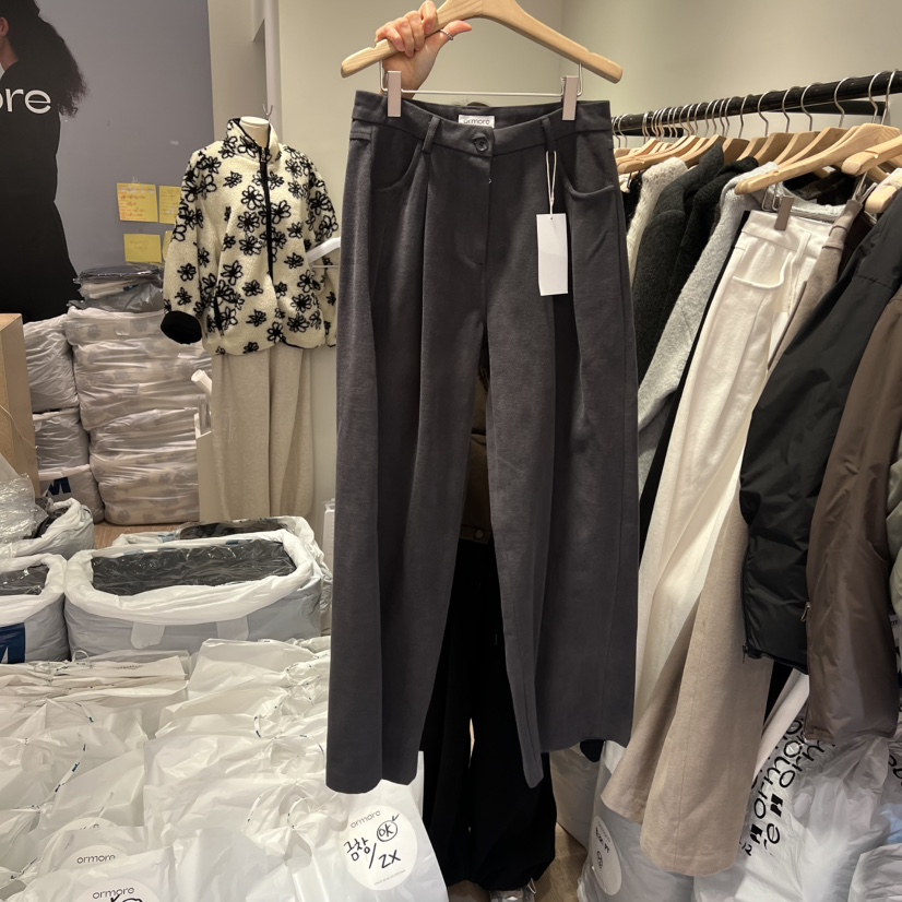 ORMORE東大門㊣代購女裝新品真品人氣熱賣25秋冬職業休閑褲ORMORE休閑褲圖色2