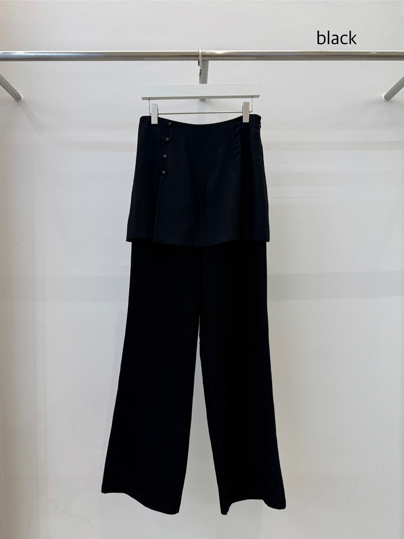 BETTER東大門㊣代購女士新品職業熱賣時尚25秋冬休閑真品裙褲BETTER裙褲圖色2黑色