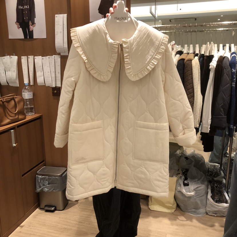 OGI東大門㊣代購女裝新品職業真品熱賣25秋冬休閑長款棉服棉FLat OGI長款棉服