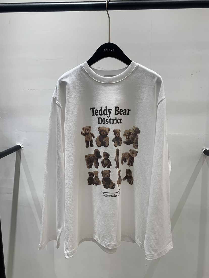 ANOVE韓國代購㊣女士新款熱賣真品人氣推薦25秋冬長袖T恤泰迪熊ANOVE長袖T恤