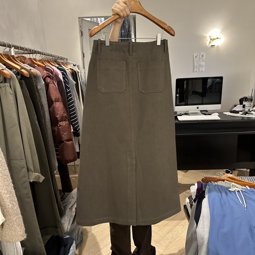 BRUSH-P東大門㊣代購女士新品人氣職業熱賣真品長裙不含腰帶BRUSH-P長裙