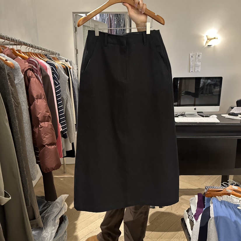 BRUSH-P東大門㊣代購女士新品人氣職業熱賣真品長裙不含腰帶BRUSH-P長裙圖色2