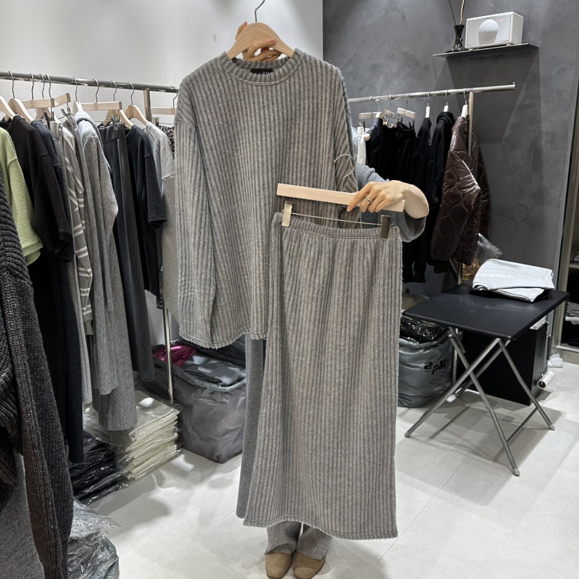 OPEN韓國代購㊣女裝新品人氣職業25秋冬熱賣套裝兩件套套裝OPEN套裝圖色2