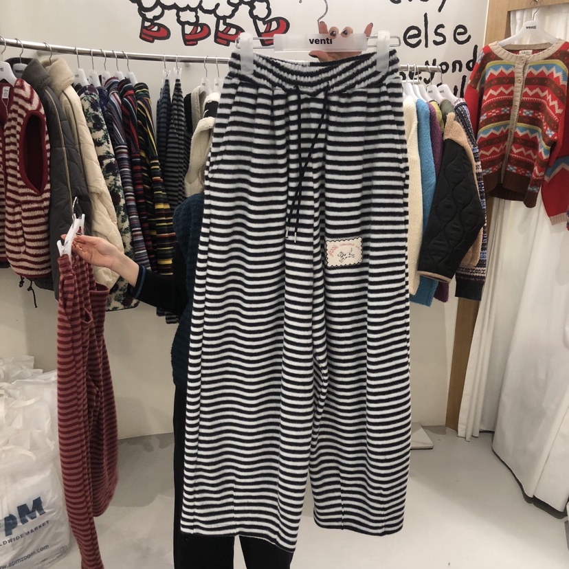 VENTI東大門㊣直郵女士新品人氣熱賣時尚休閑推薦休閑褲抓絨VENTI休閑褲圖色3