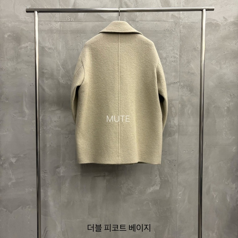 MUTE-P東大門㊣直郵女裝新品時尚職業熱賣休閑中長款大衣雙層MUTE中長款大衣