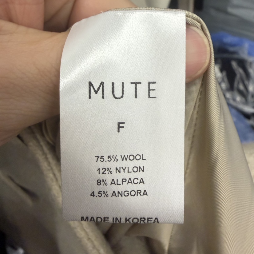 MUTE-P東大門㊣直郵女裝新品時尚職業熱賣休閑中長款大衣雙層MUTE中長款大衣