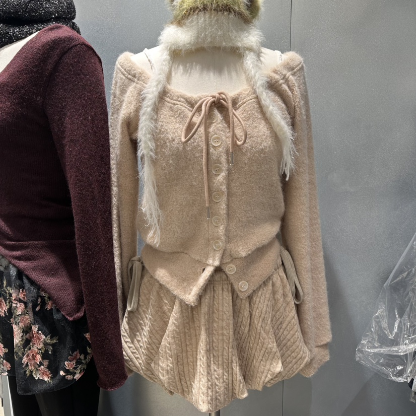 RIBBON東大門㊣實拍女裝新款熱賣時尚休閑25秋冬真品針織衫RIBBON針織衫圖色2