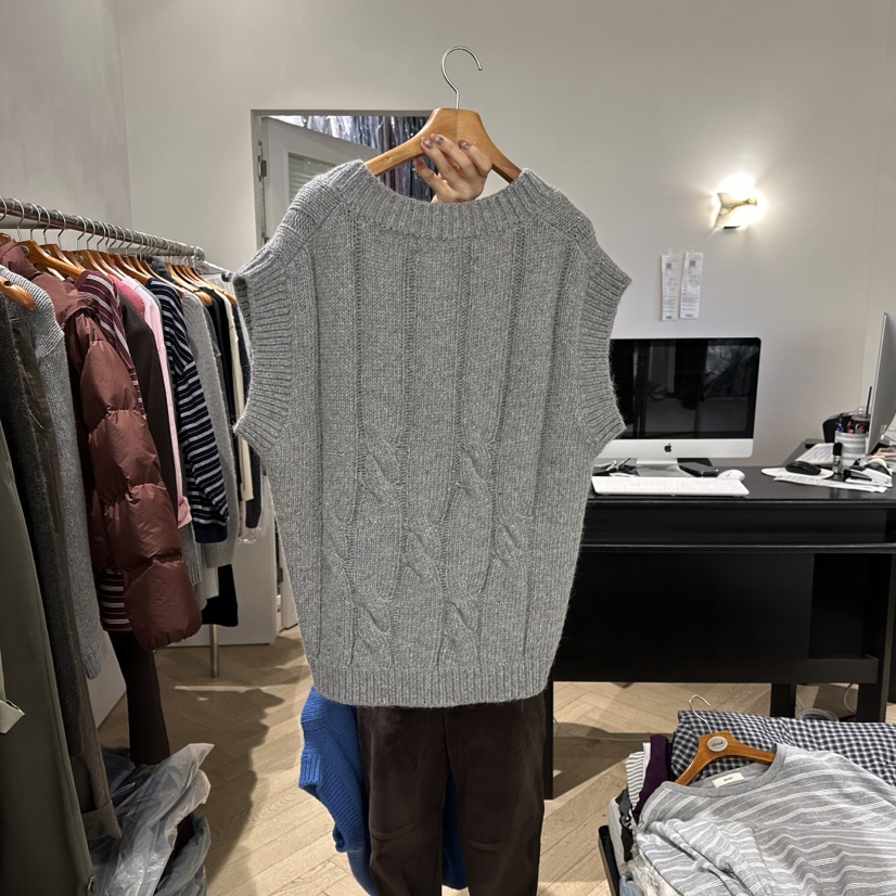 BRUSH-P東大門㊣實拍女裝新品熱賣真品時尚人氣職業馬甲羊毛BRUSH-P馬甲