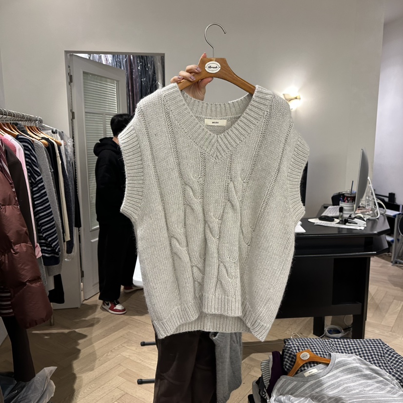 BRUSH-P東大門㊣實拍女裝新品熱賣真品時尚人氣職業馬甲羊毛BRUSH-P馬甲