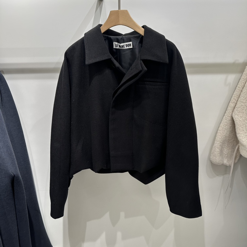 LAMINEDOR韓國代購㊣女士新品熱賣時尚真品人氣25秋冬職業夾克LA MINE DOR夾克圖色2