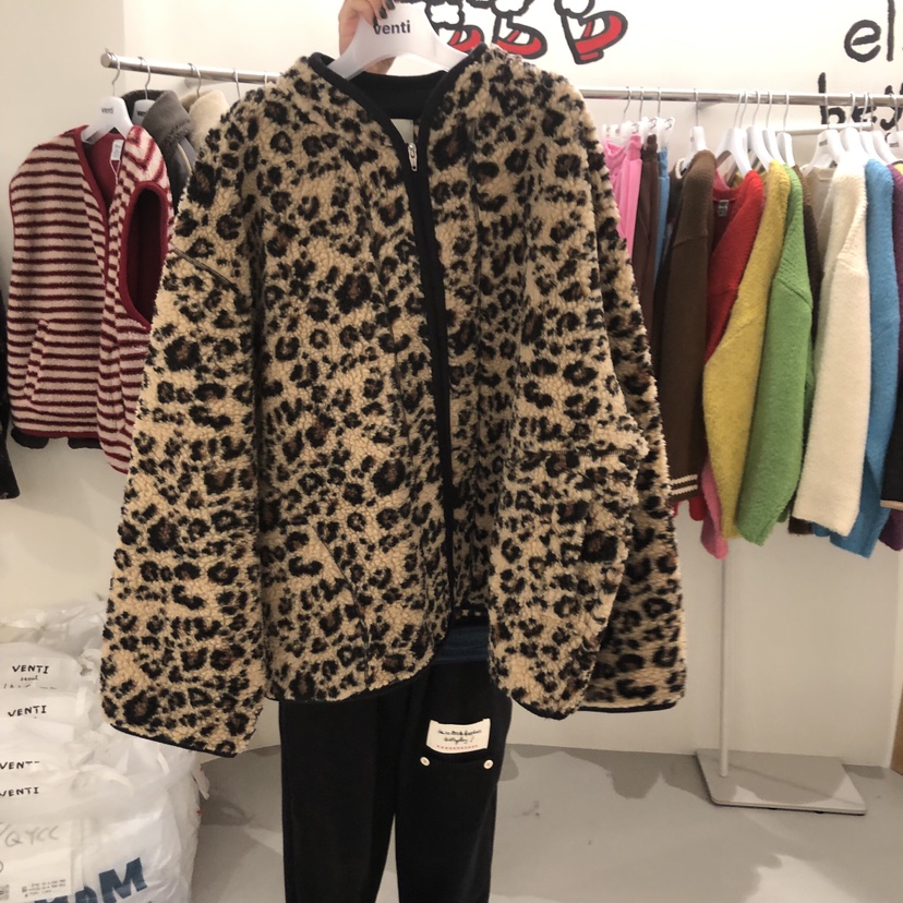 VENTI東大門㊣實拍女士新品25秋冬真品人氣夾克羊毛抓絨拉鏈VENTI夾克