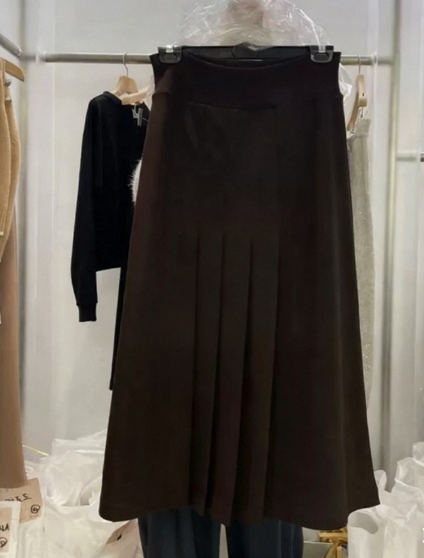 PRIVIE東大門㊣代購女裝新款25秋冬推薦半身裙中短裙百褶褶裙PRIVIE半身裙/中短裙圖色2