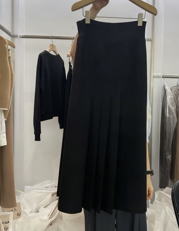 PRIVIE東大門㊣代購女裝新款25秋冬推薦半身裙中短裙百褶褶裙PRIVIE半身裙/中短裙圖色3