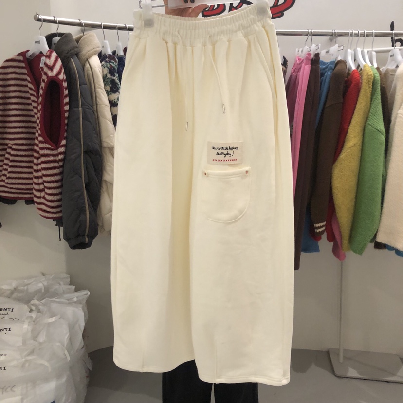 VENTI東大門㊣實拍女士新品25秋冬熱賣職業人氣休閑褲口袋羊皮VENTI休閑褲