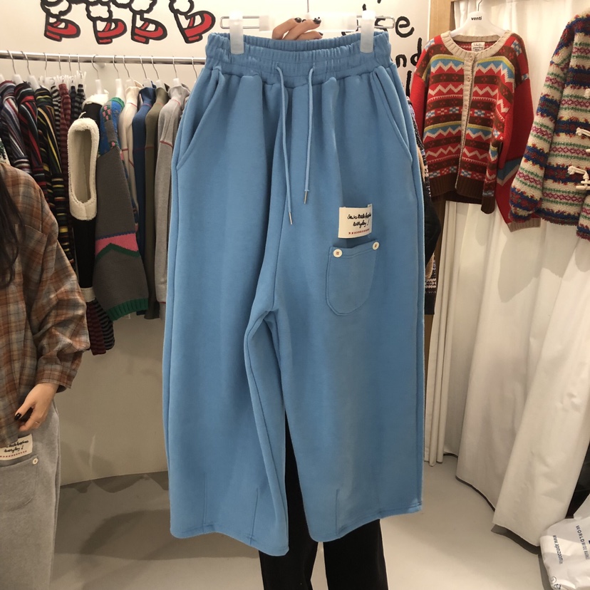 VENTI東大門㊣實拍女士新品25秋冬熱賣職業人氣休閑褲口袋羊皮VENTI休閑褲圖色4