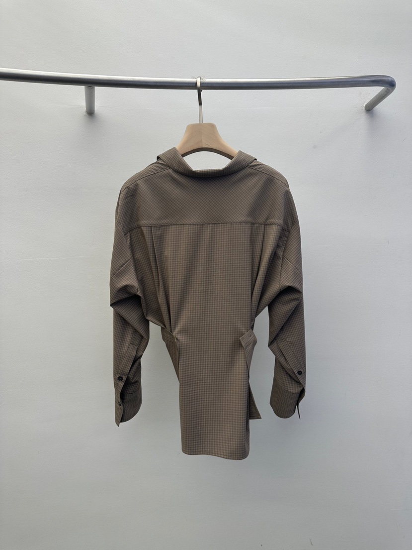 WIDA-P東大門㊣代購女裝新品職業真品人氣休閑襯衫蕾絲衫格紋WIDA/RENEJ襯衫/蕾絲衫