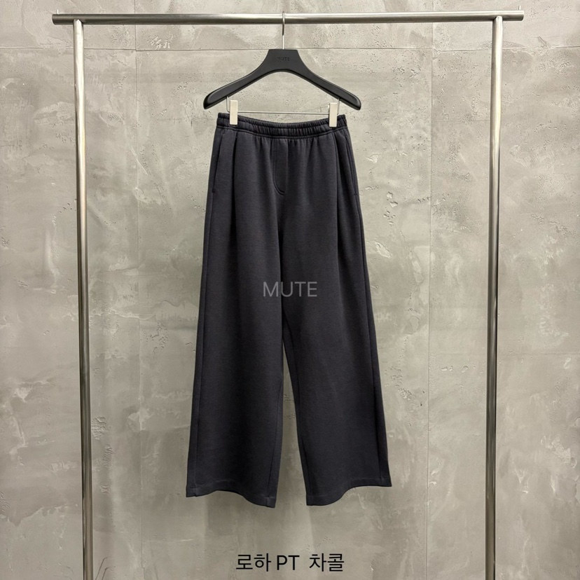 MUTE-P韓國代購㊣女裝新品真品推薦職業時尚休閑人氣休閑褲MUTE休閑褲圖色3墨色