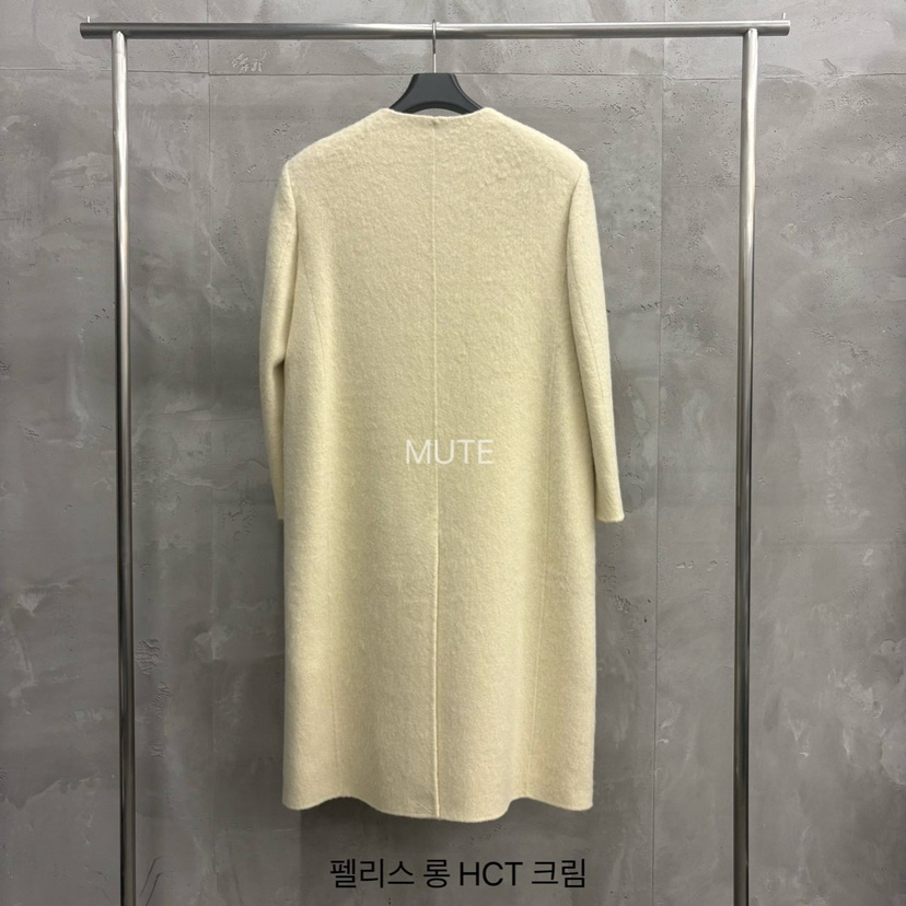 MUTE-P東大門㊣代購女士新品休閑職業熱賣25秋冬中長款大衣MUTE中長款大衣