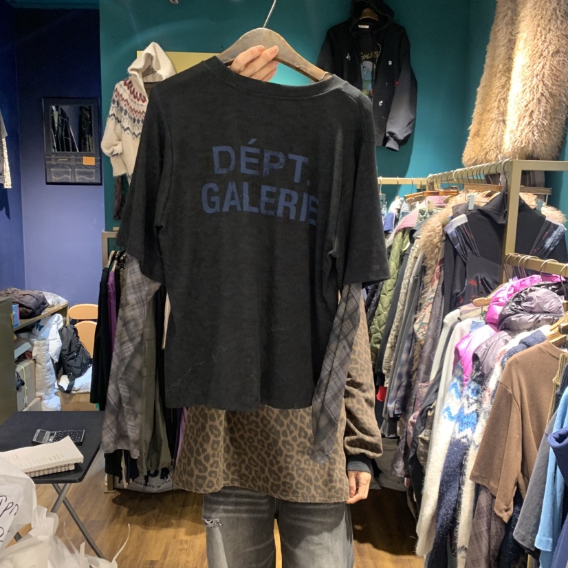 MERCI LINDA東大門㊣代購女士新品時尚25秋冬長袖T恤假兩件格紋MERCI LINDA長袖T恤