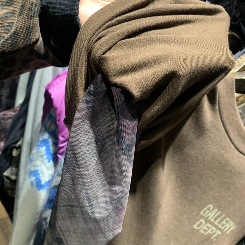 MERCI LINDA東大門㊣代購女士新品時尚25秋冬長袖T恤假兩件格紋MERCI LINDA長袖T恤