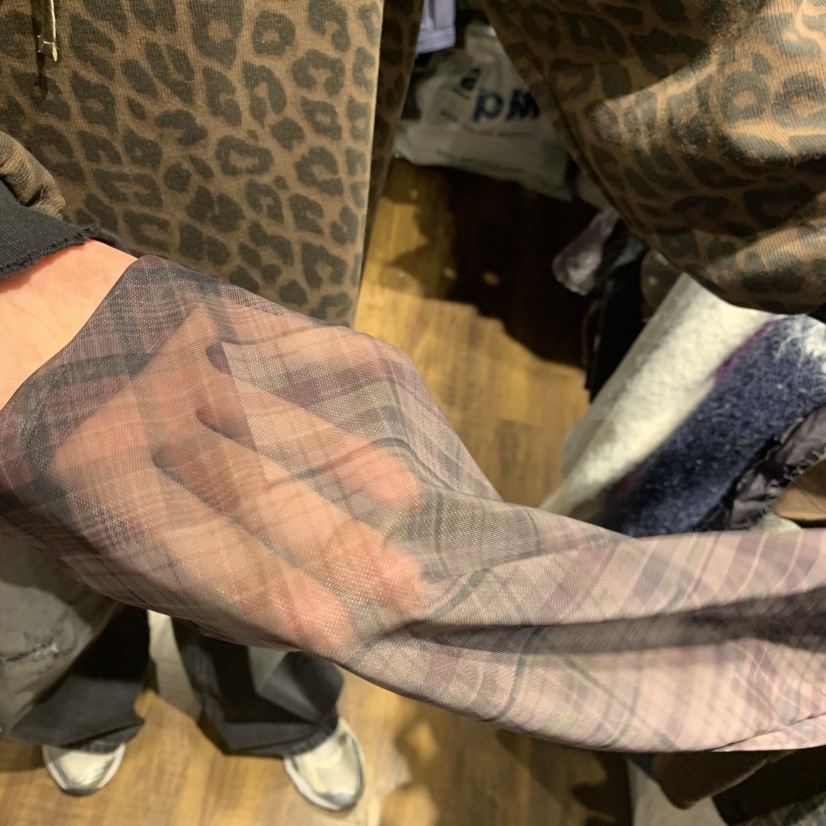 MERCI LINDA東大門㊣代購女士新品時尚25秋冬長袖T恤假兩件格紋MERCI LINDA長袖T恤