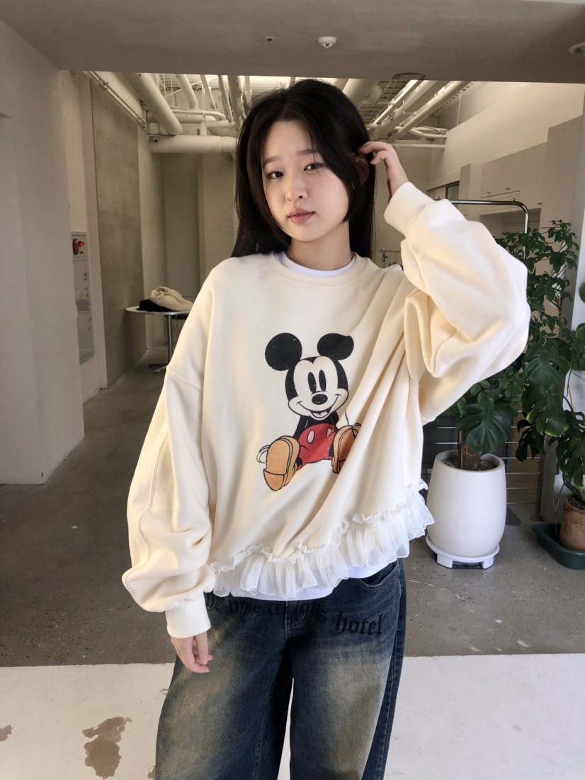 GLAD SOME東大門㊣實拍女士新品休閑真品時尚25秋冬衛衣雪紡GLAD SOME衛衣