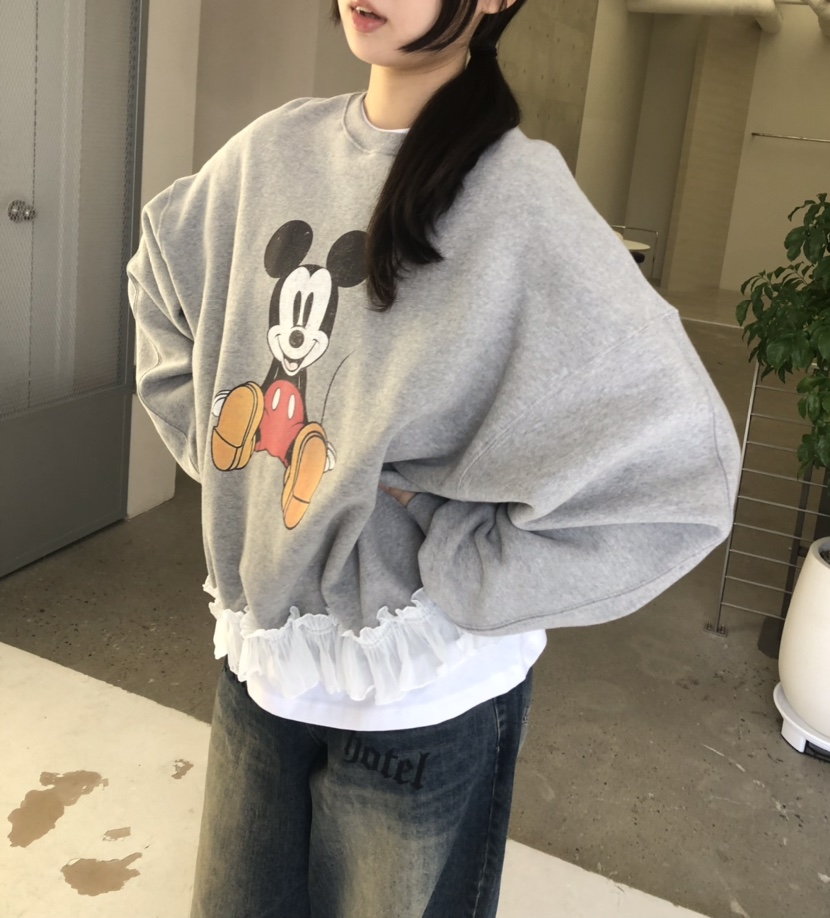 GLAD SOME東大門㊣實拍女士新品休閑真品時尚25秋冬衛衣雪紡GLAD SOME衛衣