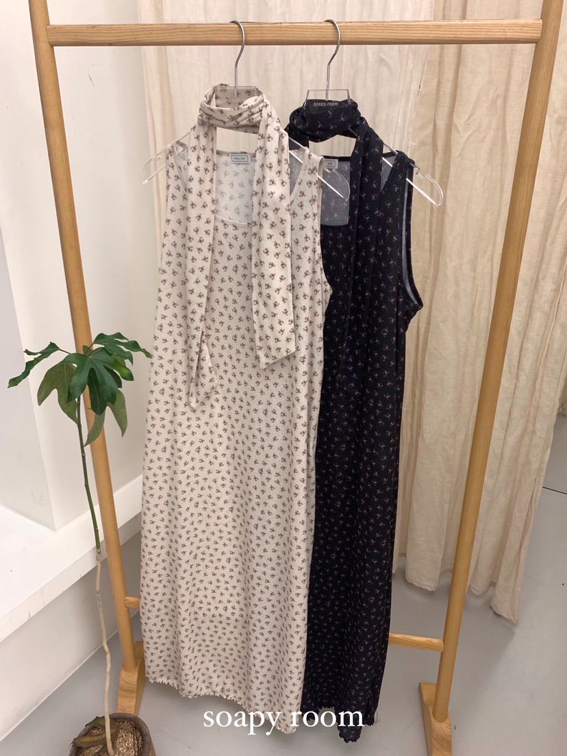 SOAPYROOM東大門㊣實拍女裝新款職業人氣熱賣時尚連衣裙含圍巾SOAPYROOM連衣裙