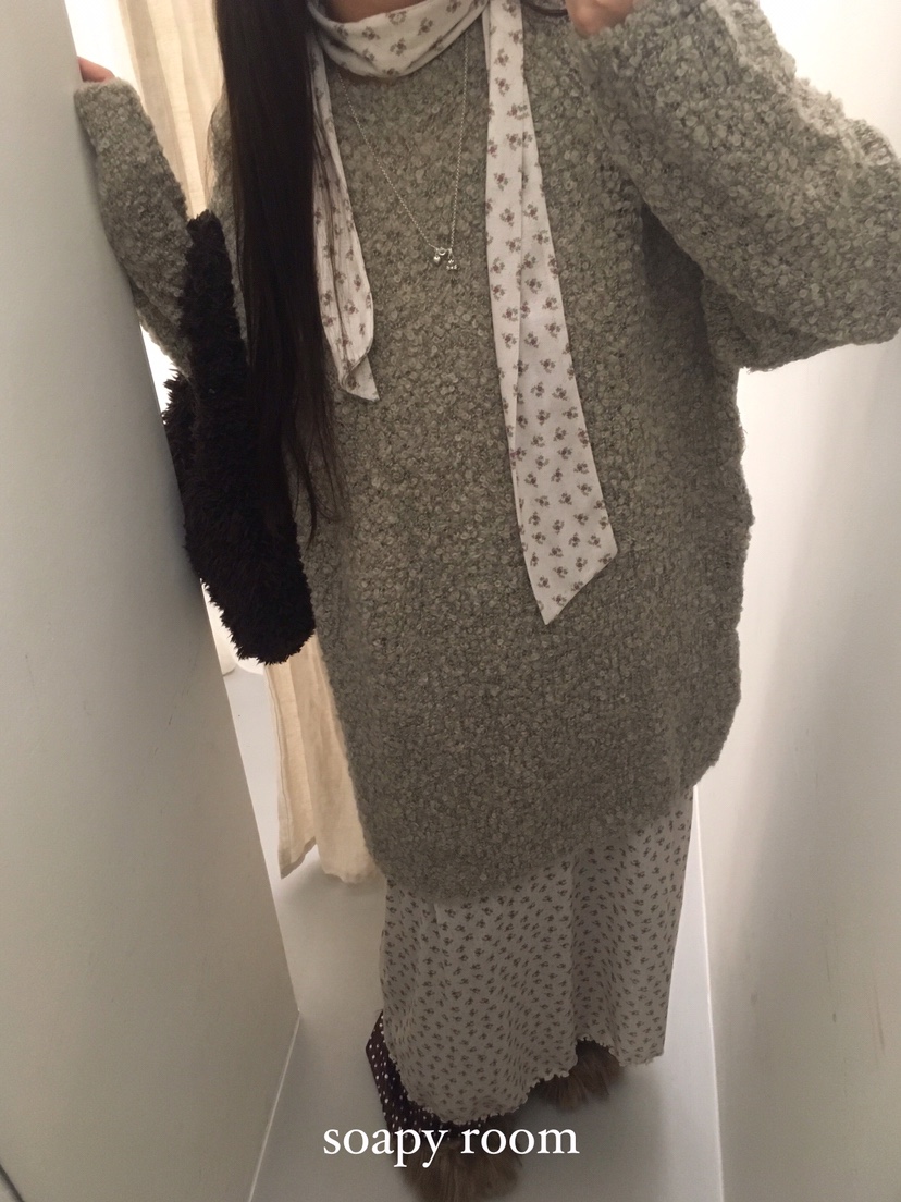 SOAPYROOM東大門㊣實拍女裝新款職業人氣熱賣時尚連衣裙含圍巾SOAPYROOM連衣裙