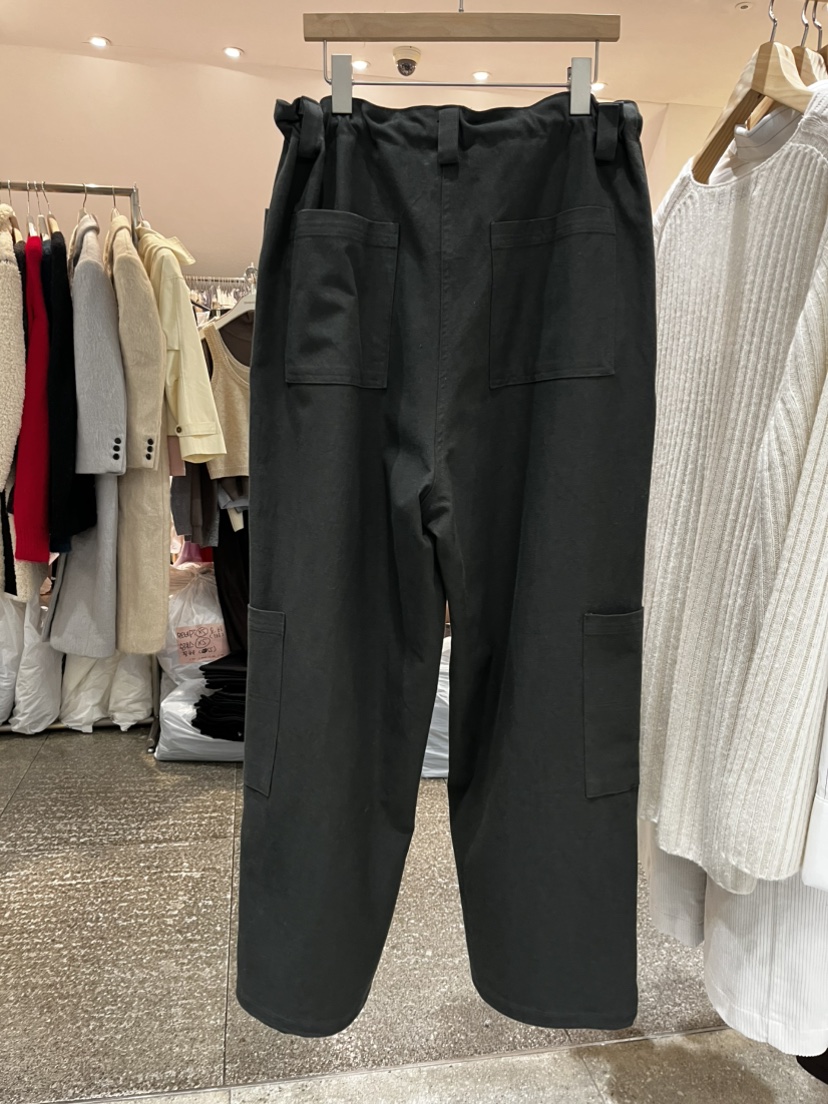 INSSENSE-A韓國直郵㊣女士新品熱賣職業25秋冬休閑褲工裝褲口袋INSSENSE-A休閑褲