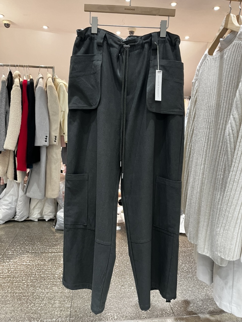 INSSENSE-A韓國直郵㊣女士新品熱賣職業25秋冬休閑褲工裝褲口袋INSSENSE-A休閑褲