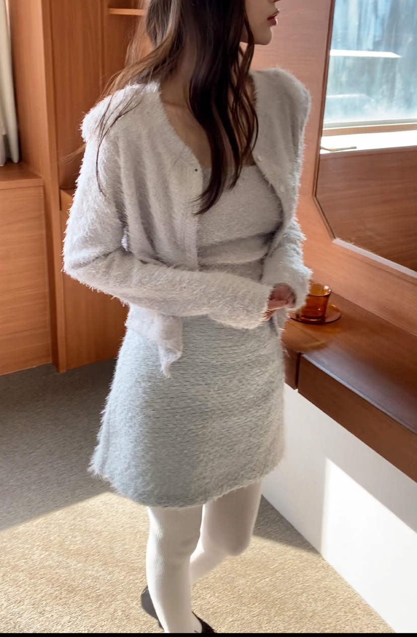 N BROWN東大門㊣直郵女裝新款時尚25秋冬職業推薦套裝羊毛衫N BROWN套裝