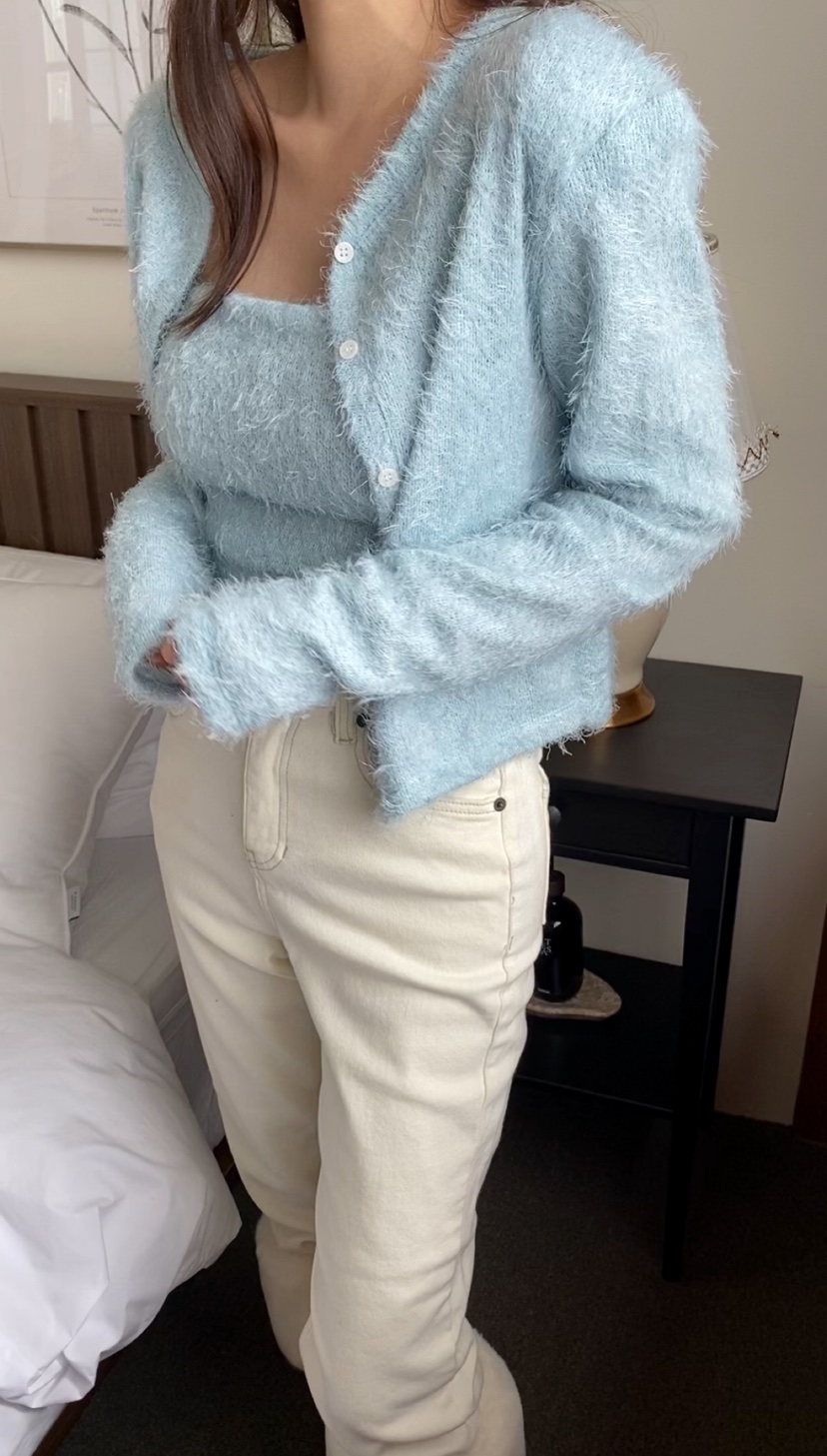 N BROWN東大門㊣直郵女裝新款時尚25秋冬職業推薦套裝羊毛衫N BROWN套裝圖色4