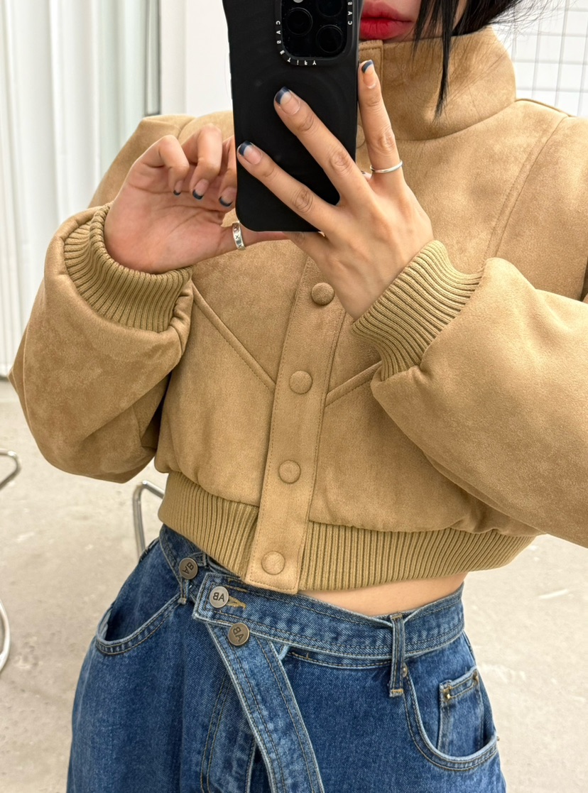 AB東大門㊣代購女士新品25秋冬職業休閑真品時尚人氣夾克拉鏈AB夾克