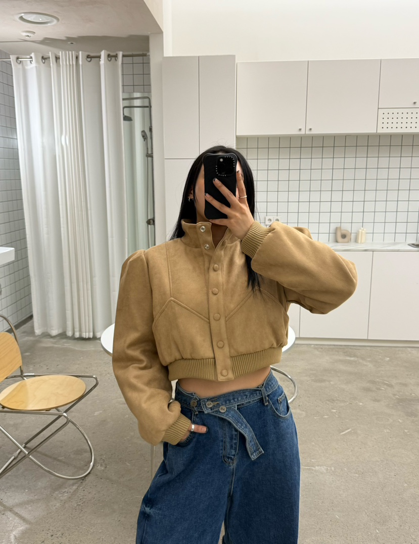 AB東大門㊣代購女士新品25秋冬職業休閑真品時尚人氣夾克拉鏈AB夾克