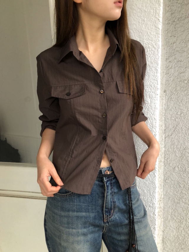 EOMPIT東大門㊣直郵女裝新品真品熱賣時尚人氣休閑襯衫蕾絲衫EOMPIT襯衫/蕾絲衫