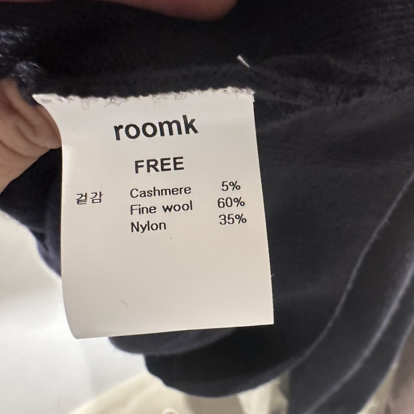 ROOM K-P東大門㊣代購女士新品25秋冬針織衫不含吊帶蝴蝶結ROOM K針織衫