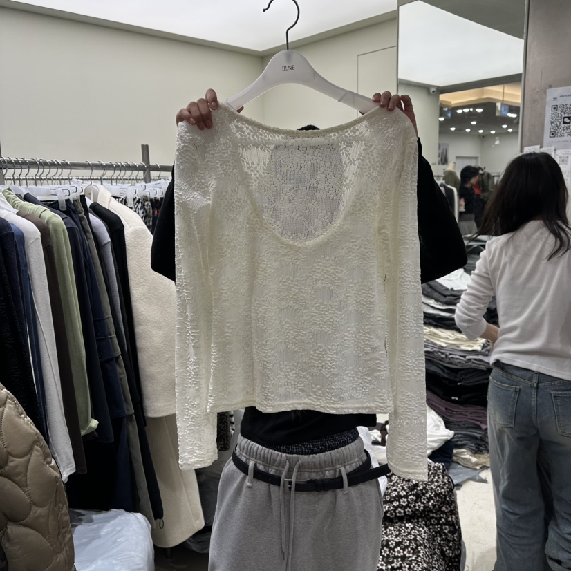 BENE韓國直郵㊣女裝新款職業時尚25秋冬熱賣推薦襯衫蕾絲衫BENE襯衫/蕾絲衫