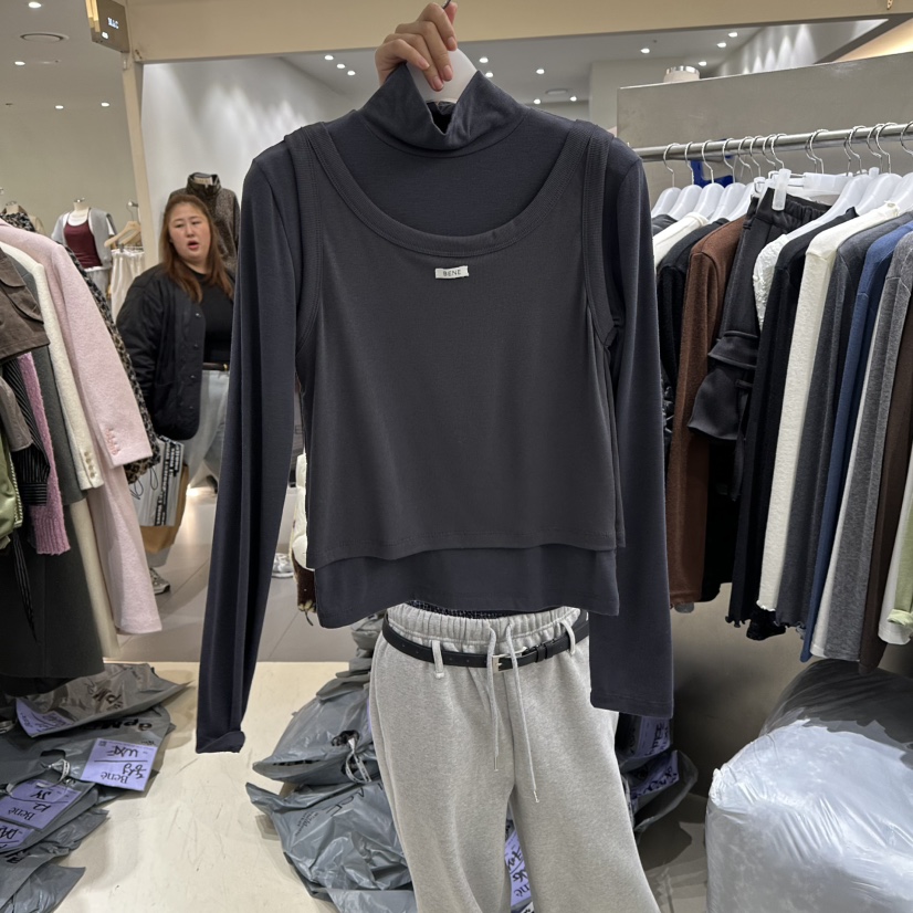 BENE韓國直郵㊣女士新款人氣25秋冬時尚推薦休閑套裝兩件套BENE套裝圖色5墨色