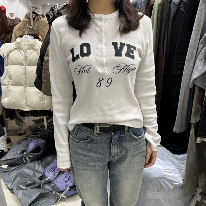 BENE韓國直郵㊣女裝新款真品熱賣時尚休閑人氣職業推薦長袖T恤BENE長袖T恤