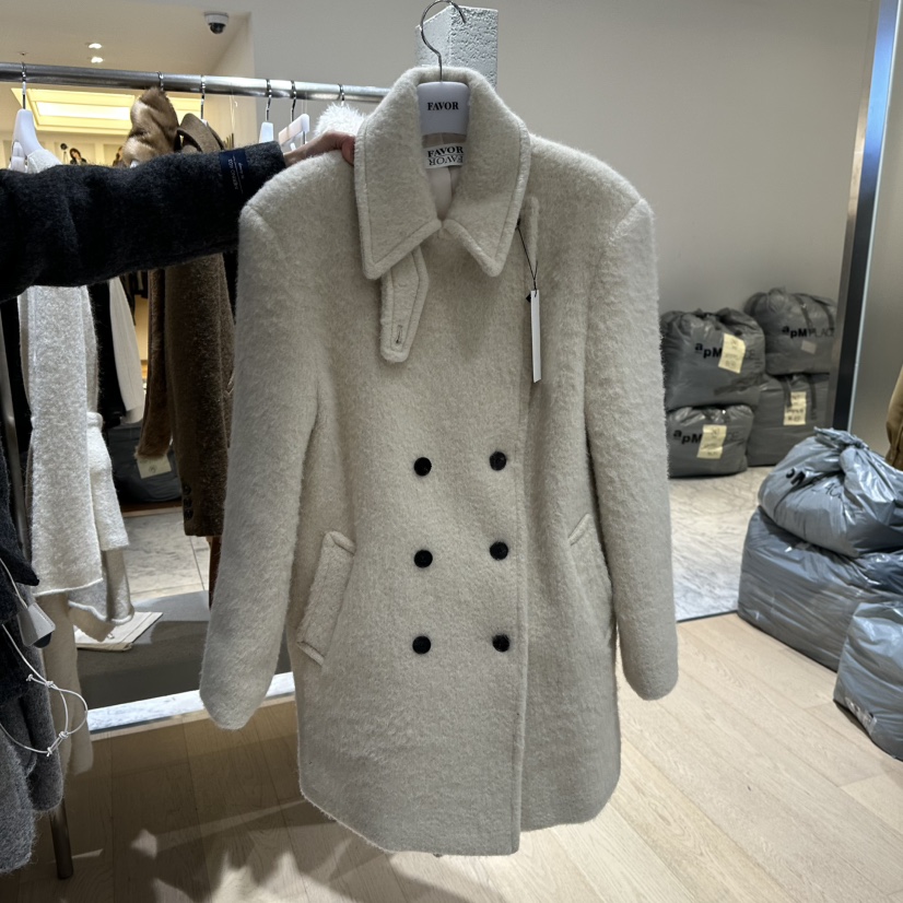 FAVOR-P東大門㊣直郵女士新款推薦休閑人氣25秋冬中長款大衣FAVOR-P中長款大衣