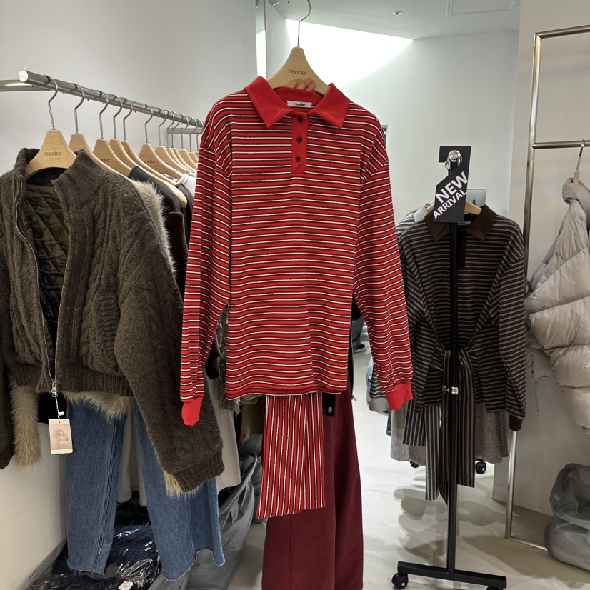 RENDER東大門㊣直郵女士新款人氣推薦25秋冬休閑時尚針織衫RENDER針織衫