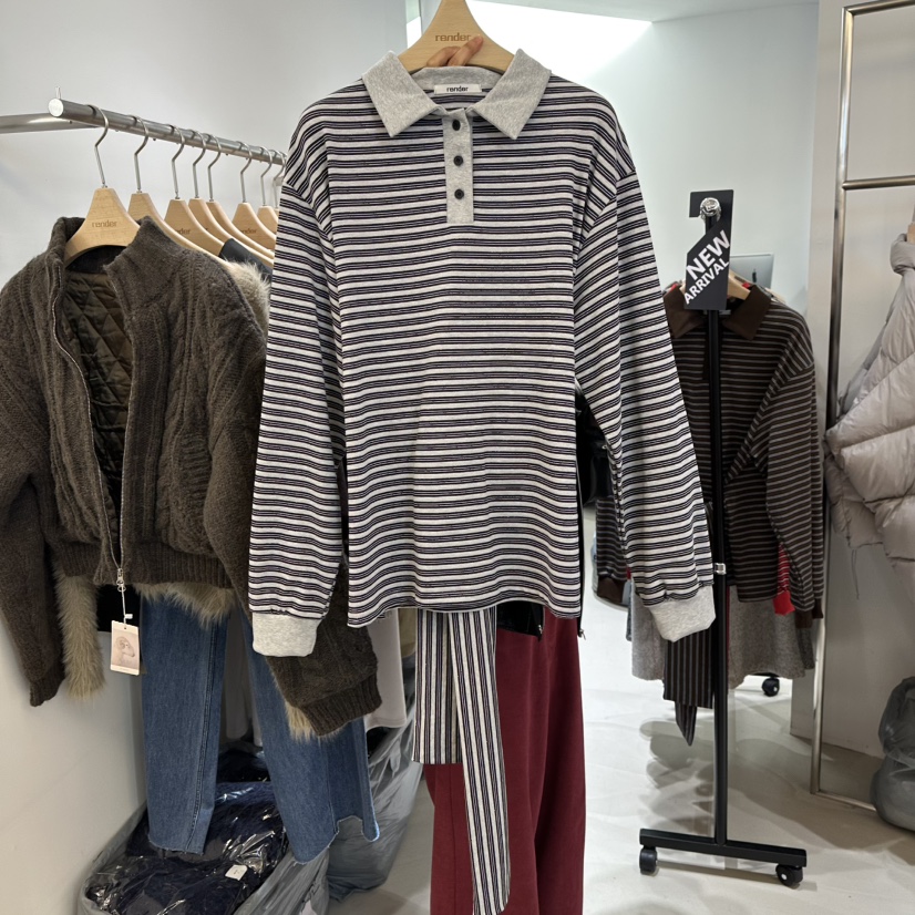 RENDER東大門㊣直郵女士新款人氣推薦25秋冬休閑時尚針織衫RENDER針織衫圖色2