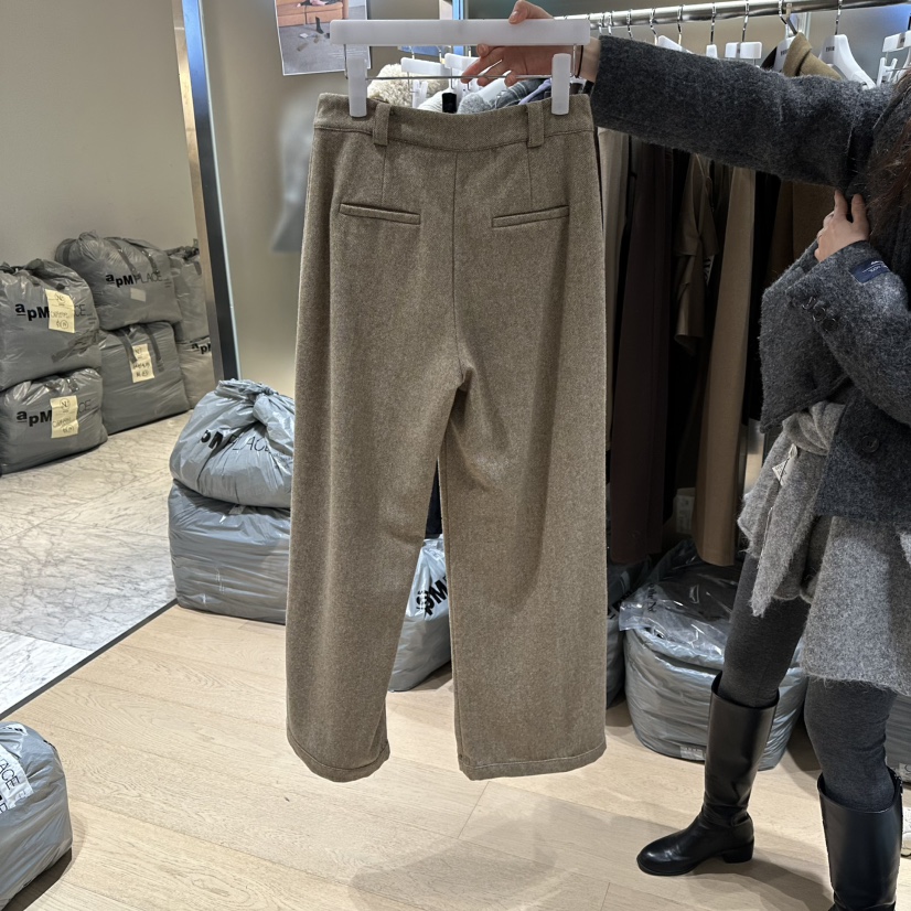 FAVOR-P韓國代購㊣女裝新款職業25秋冬推薦時尚真品休閑褲FAVOR-P休閑褲