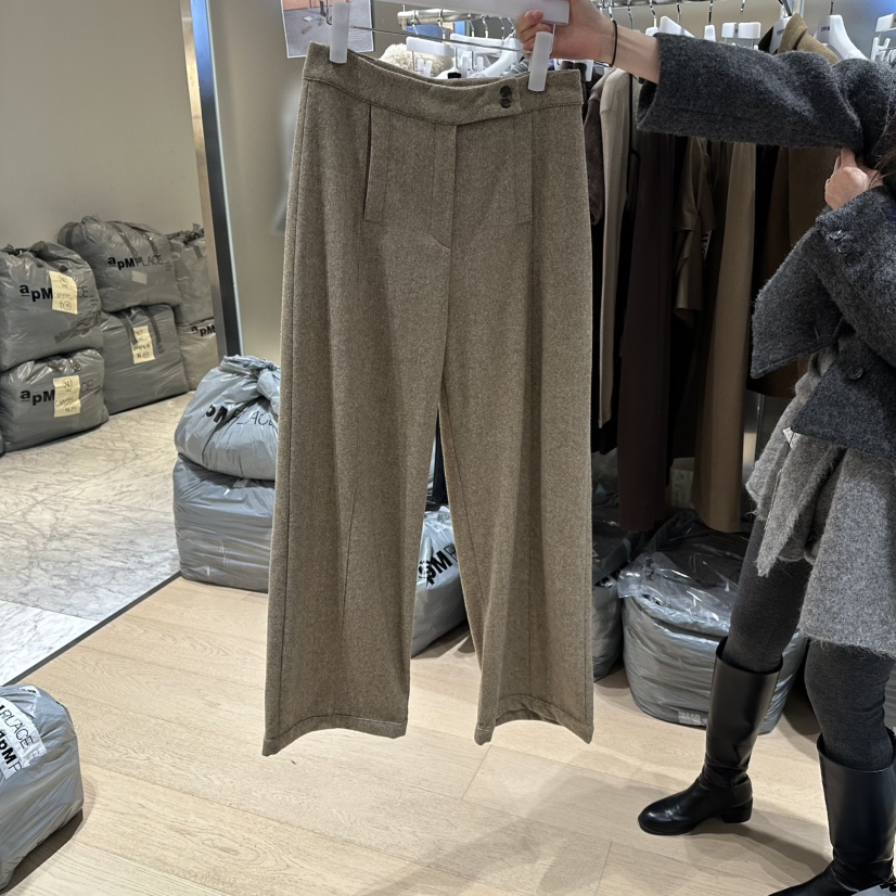 FAVOR-P韓國代購㊣女裝新款職業25秋冬推薦時尚真品休閑褲FAVOR-P休閑褲