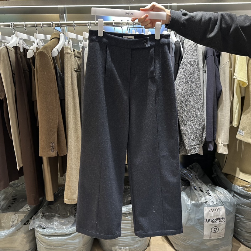 FAVOR-P韓國代購㊣女裝新款職業25秋冬推薦時尚真品休閑褲FAVOR-P休閑褲圖色2